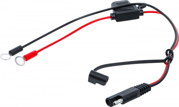 Batteriepolklemmen mit Flachstecksicherung passend für Ladegerät 63506