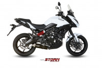 Storm by MIVV OVAL Komplettanlage Edelstahl Schwarz passend für Kawasaki Versys 650 (2015–2018) Storm by MIVV OVAL Komplettanlage Edelstahl Schwarz passend für Kawasaki Versys 650 (2015–2018)
