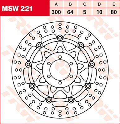 Bremsscheibe schwimmend MSW221