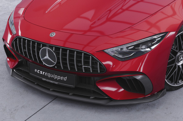 Cup-Spoilerlippe mit ABE für Mercedes-Benz SL (R232) AMG CSL745 Schwarz Strukturiert