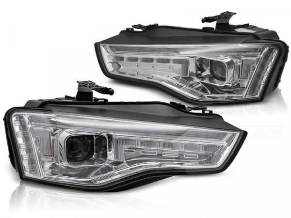 LED-Scheinwerfer, LED, Chrom, Seq, passend für Audi A5 11-16