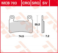 Scheibenbremsbeläge MCB703SRQ passend für Honda, Harley & Hyosung Scheibenbremsbeläge MCB703SRQ passend für Honda, Harley & Hyosung