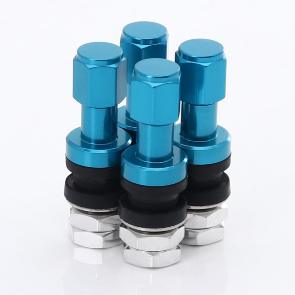 Satz Aluminium Felgenventile JR v2 - BLUE