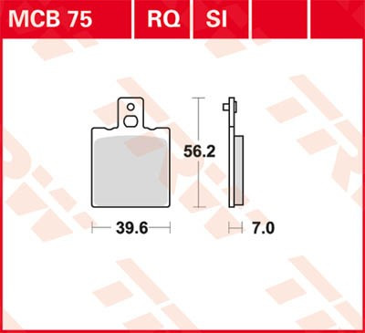 Scheibenbremsbeläge MCB75