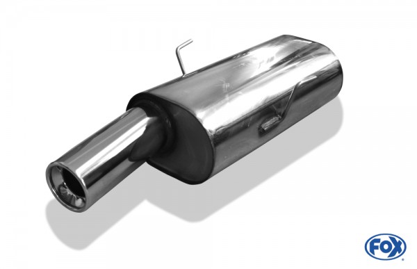 FOX Endschalldämpfer passend für Peugeot 106 I/II 1.4l und 1.6l - 1x90 Typ 13