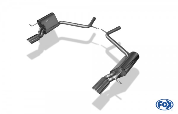 FOX Endschalldämpfer passend für Mercedes E-Klasse S211 Kombi