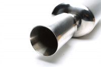 TA Technix Edelstahl Sportendschalldämpfer universal 100mm rund / glatt / nach innen gezogen TA Technix Edelstahl Sportendschalldämpfer universal 100mm rund / glatt / nach innen gezogen