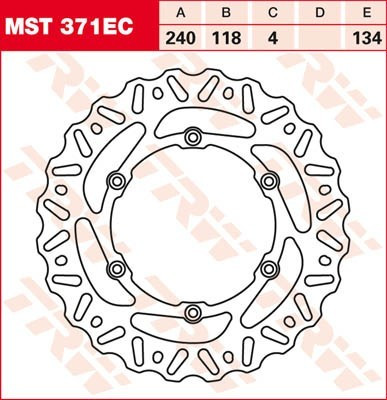 Bremsscheibe starr MST371EC