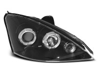 Scheinwerfer passend für Ford Focus 10.98-10.01 Angel Eyes Schwarz Scheinwerfer passend für Ford Focus 10.98-10.01 Angel Eyes Schwarz