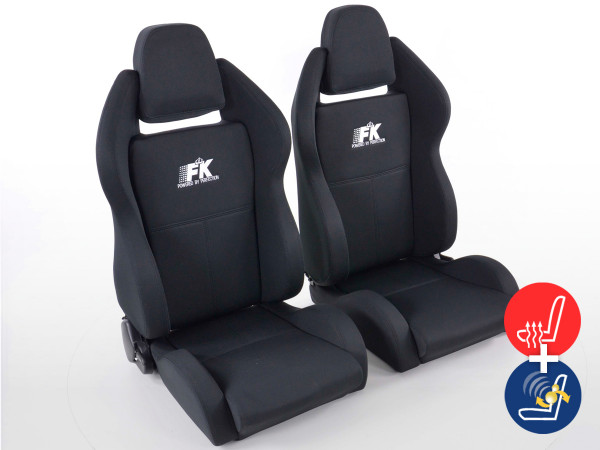 FK Sportsitze Auto Halbschalensitze Set Race 5 mit Sitzheizung u. Massage