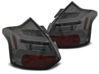LED Rückleuchten grau mit dynamischem Blinker passend für Ford Focus 3 11-10.14 Schrägheck LED Rückleuchten grau mit dynamischem Blinker passend für Ford Focus 3 11-10.14 Schrägheck