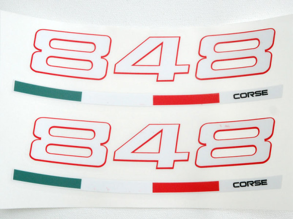 Aufkleber Felgenbettaufkleber für Ducati 848, EVO Streetfighter 848 CORSE