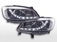 Scheinwerfer Set Daylight LED chrom passend für Opel Zafira A 99-04 Scheinwerfer Set Daylight LED chrom passend für Opel Zafira A 99-04