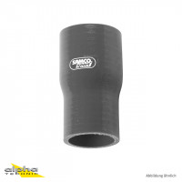 SAMCO SPORT Siliconschlauch Reduzierstück 25mm auf 22mm gunmetal grey SAMCO SPORT Siliconschlauch Reduzierstück 25mm auf 22mm gunmetal grey