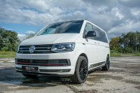 Seitenschweller Ansatz Für VW T6 Schwarz Hochglanz