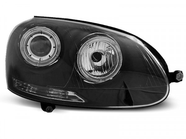 Scheinwerfer Angel Eyes schwarz passend für VW Golf 5 10.03-09