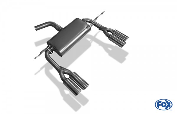 VW Eos V6 Endschalldämpfer Ausgang rechts/links - 2x80 Typ 17 rechts/links