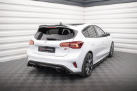 Heck Ansatz Flaps Diffusor V.1 Für Ford Focus ST Mk4 Schwarz Hochglanz