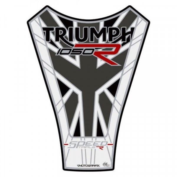 Motografix Triumph Speed Triple 1050 R 3D Gel Tank Pad Protector TT034MJW