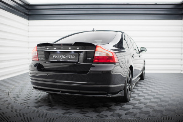 Spoiler CAP Für 3D Volvo S80 Mk2 Schwarz Hochglanz