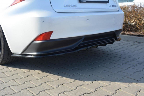 Mittlerer Diffusor Heck Ansatz Für Lexus IS Mk3 H DTM LOOK Schwarz Hochglanz