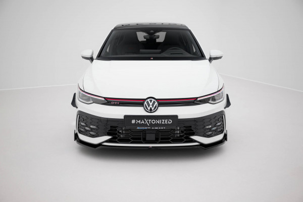 Front Ansatz V.3 +Flaps Für Volkswagen Golf GTI / GTE / R-Line Mk8 Facelift