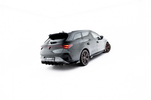 Street Pro Heck Ansatz Diffusor + Flaps passend für Cupra Leon ST Mk1 Facelift