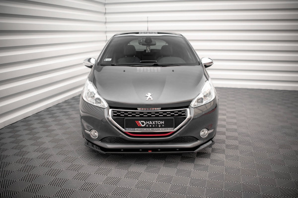 Front Ansatz V.1 Für Peugeot 208 GTi Mk1 Schwarz Hochglanz