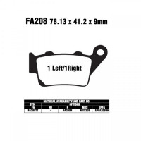 EBC FA208 MX-S Bremsbeläge passend für Yamaha TT 600, Husqvarna SMR 450 & mehr EBC FA208 MX-S Bremsbeläge passend für Yamaha TT 600, Husqvarna SMR 450 & mehr