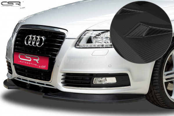 Cup-Spoilerlippe mit ABE für Audi A6 4F S-Line CSL106-M Carbon Look Matt