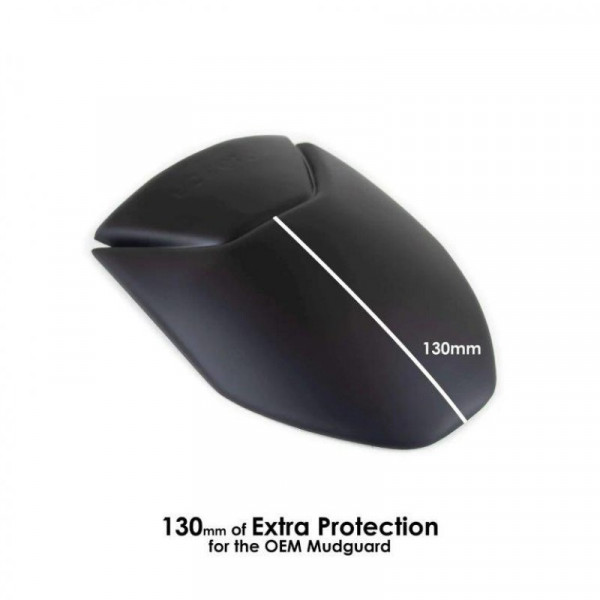 Pyramid Hinterradabdeckung Verlängerung Schwarz Matt passend für KTM 125 / 390 Duke (2017–2023) & 39