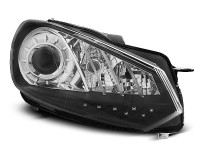 Scheinwerfer True DRL Black passend für VW Golf 6 10.08-12 Scheinwerfer True DRL Black passend für VW Golf 6 10.08-12