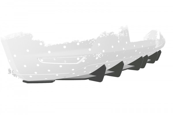 Racing Diffusor / Heckansatz passend für Seat Leon 3 (Typ 5F) 5-Türer HA309