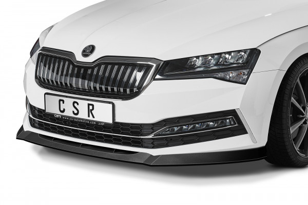 Cup-Spoilerlippe mit ABE für Skoda Superb III (Typ 3V) CSL468 Schwarz Strukturiert