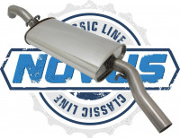 Novus Classic Line Edelstahl Endschalldämpfer passend für Golf 2 1.8 Novus Classic Line Edelstahl Endschalldämpfer passend für Golf 2 1.8