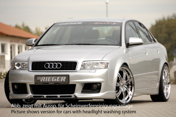 Rieger Spoilerstoßstange neues Design für Audi A4 (8E) Typ B6 Lim. 11.00-10.04