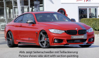 Rieger Seitenschweller rechts matt schwarz für BMW 4er F33 (3C) Cabrio 07.15- (ab Facelift) LCI