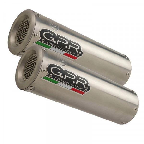 GPR Exhaust System Triumph Speed Triple 1050 2005/2010 Pair Homologated slip-on exhaust catalized