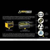 Healtech Thunder Box Stromverteiler TB-U0x passend für Motorräder mit 12V-Batterie Healtech Thunder Box Stromverteiler TB-U0x passend für Motorräder mit 12V-Batterie