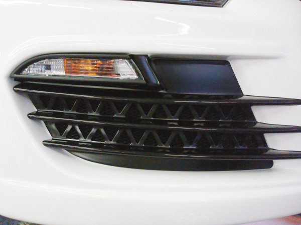 Rieger Lufteinlaßblenden (Aufpreis) matt schwarz für VW Scirocco 3 (13) 2-tür. 08.08-04.14 (bis Fac