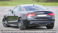 Rieger Heckeinsatz matt schwarz für Audi A5 (B8/B81) Coupé 06.07-07.11 (bis Facelift) Ausführung: Schwarz matt