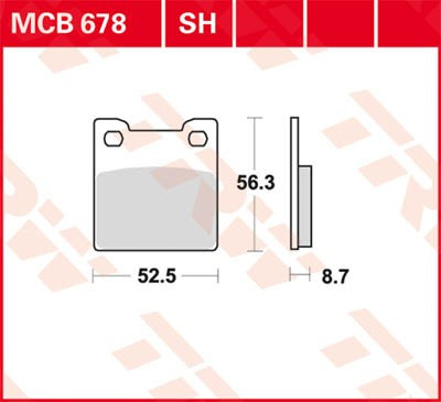 Scheibenbremsbeläge MCB678SH