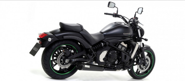 Arrow Komplettanlage 2:1 Rebel Edelstahl Dark Kawasaki Vulcan S 650 ´14/16