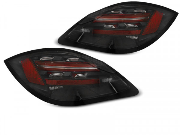 LED BAR Rücklichter schwarz dynamische Blinker passend für Porsche Boxster / Cayman 987 09-12