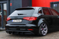 Heckansatz für Audi A3 8V Sportback Facelift gefräßt Heckansatz für Audi A3 8V Sportback Facelift gefräßt