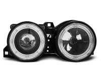 Scheinwerfer Angel Eyes schwarz passend für BMW E30 11.82–06.94 Scheinwerfer Angel Eyes schwarz passend für BMW E30 11.82–06.94