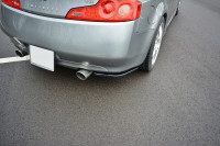 Heck Ansatz Flaps Diffusor Für INFINITI G35 COUPE Schwarz Hochglanz