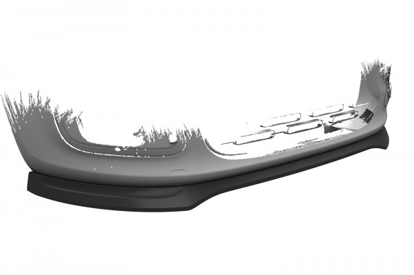 Cup-Spoilerlippe mit ABE für Fiat Panda 3 (Typ 312/319) CSL753 Schwarz Strukturiert