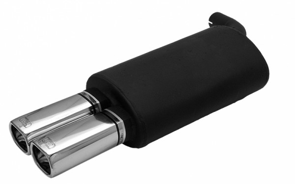 Ulter Sportauspuff passend für Toyota Corolla E11 1997-2001 2 Endrohre rechteckig 80×65