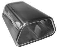 FOX Anschweißendrohr Typ 61 142x78 mm trapezförmig Edelstahl ABE FOX Anschweißendrohr Typ 61 142x78 mm trapezförmig Edelstahl ABE